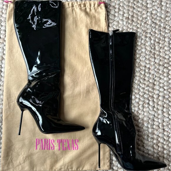 Paris Texas patent leather stiletto boots - Picture 2 of 10